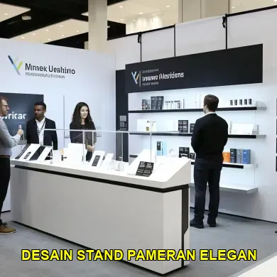 desain stand pameran elegan
